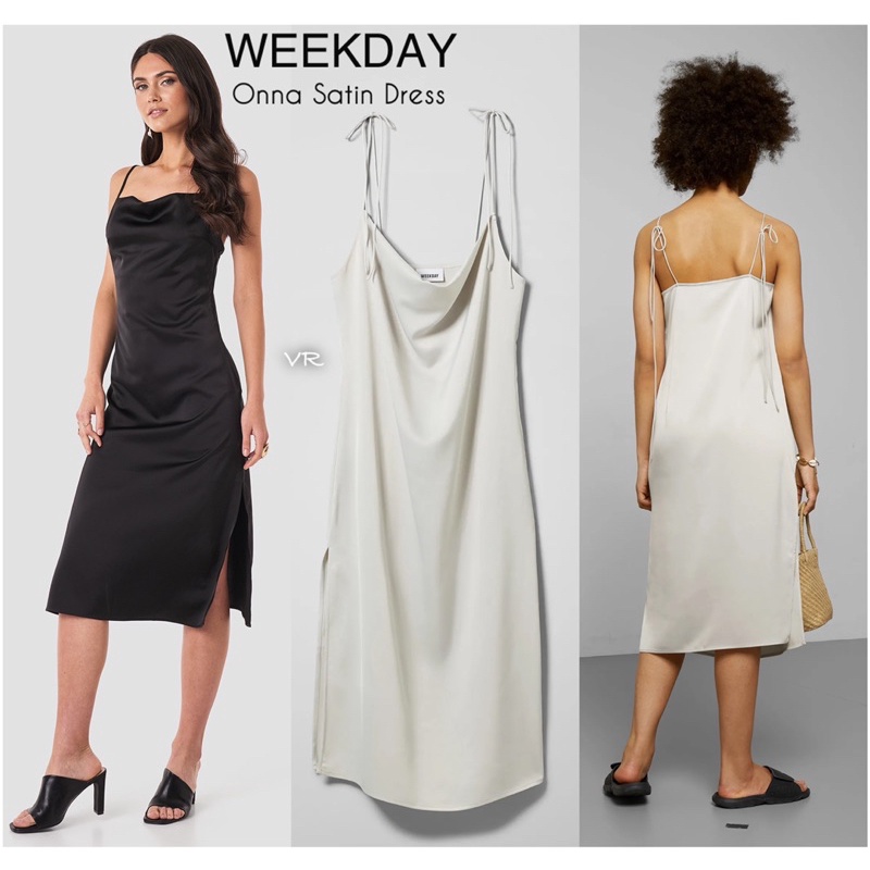 Maxi Dress Satin Premium Weekday Sale