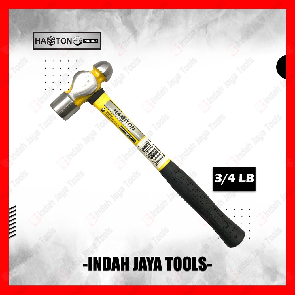 HASSTON 1511-030 Palu Konde 0.75 LB 12 OZ Gagang Fiber Karet Hammer