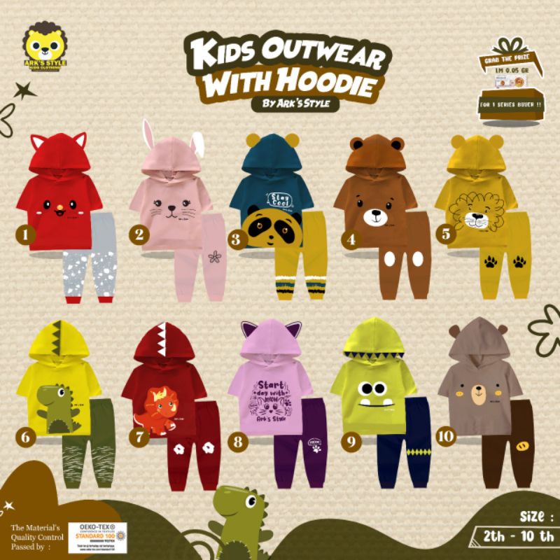 Set. Kids Outwear Hoodie (2-10T) / Setelan Anak / Setelan Anak Murah