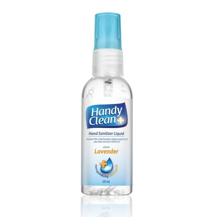 Handy Clean hand sanitizer liquid (kemasan spray isi 60ml)