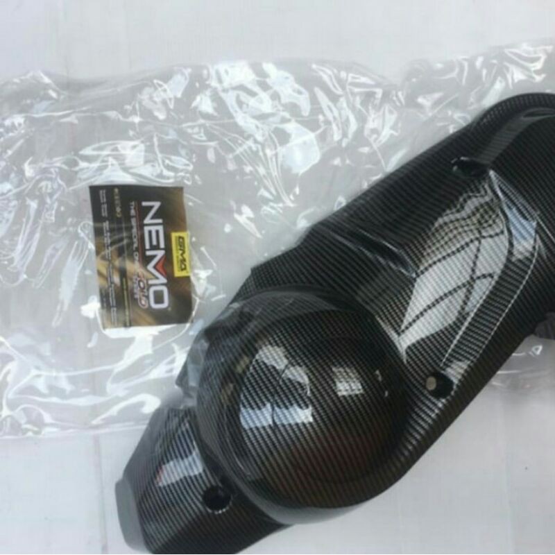 COVER TUTUP CVT ENGINE YAMAHA NMAX CARBON MEREK NEMO