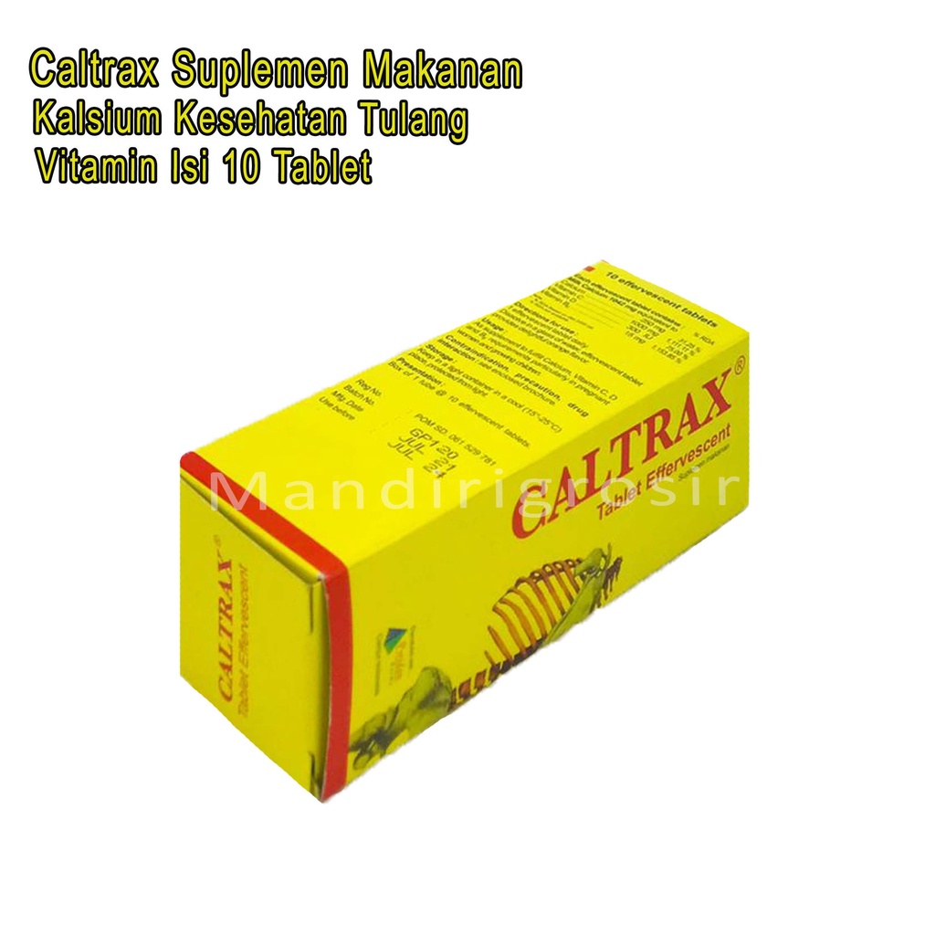 Suplemen Makanan *Caltrax * Kalsium Kesehatan Tulang *Isi 10 Tablet