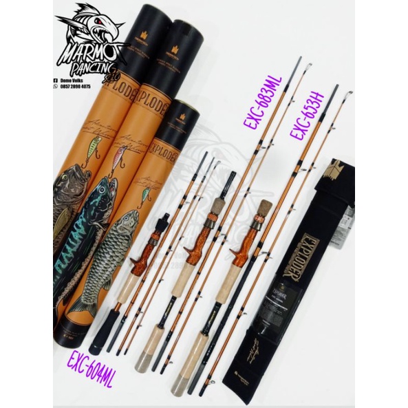 JORAN BC TRIDENTECH EXPLODER TRAVEL ROD FUJI ALCONITE
