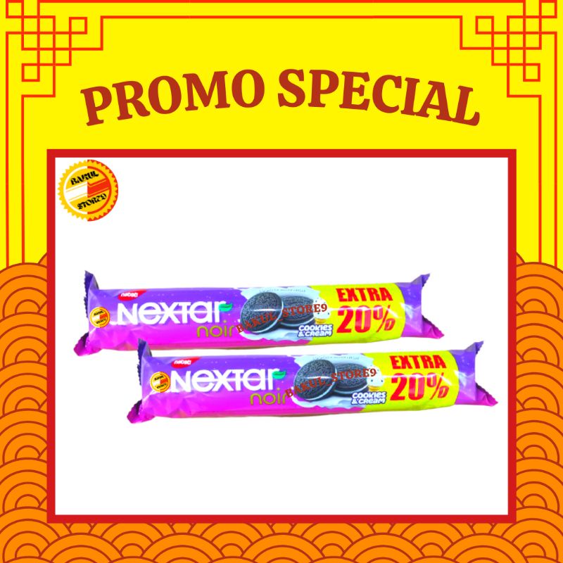 Nabati Nextar Noir Chocolate 161 Gr Cookies Sandwich