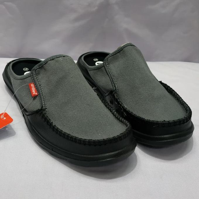 Spesial Sepatu Sandal Slop Bustong Pria Ardiles/Sandal Selop Canvas Ardiles