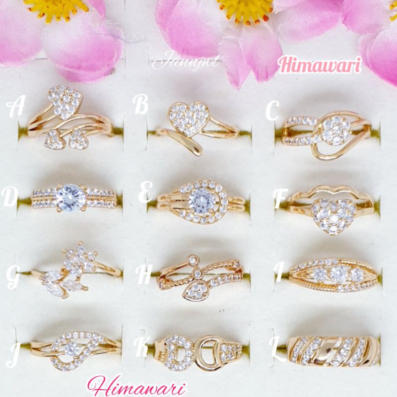 Cincin fashion korea full berlian size56789 [HIMAWARI]