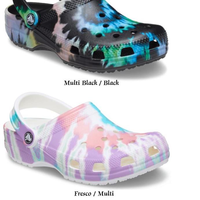 KD-713|Grand Seller|Sandal Crocs Unisex Classic Tie-Dye Graphic Clog