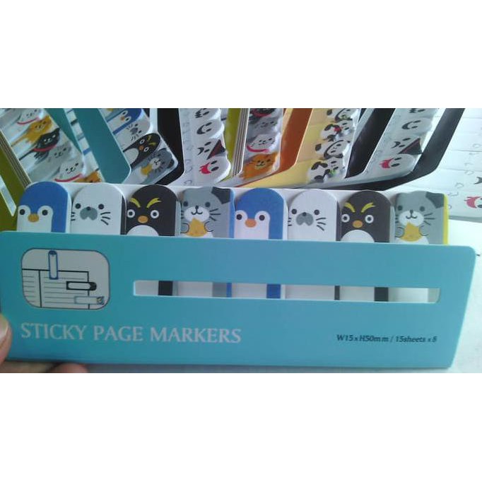 

BEST SELLER Pembatas Buku Kertas Shett Stick Marker Motif Burung Unggas Imut TERJAMIN
