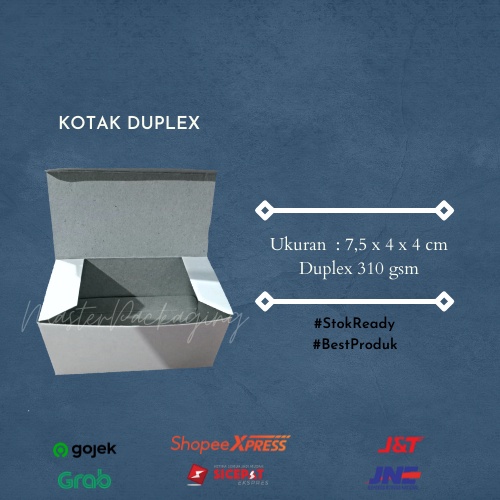 

Kardus Packaging/Karton Duplex/Duplex 310 gram uk. 7,5x4x4cm Polos