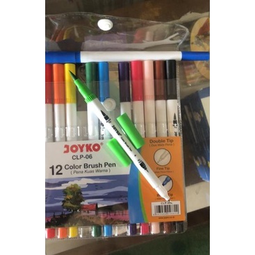

[✅【Harga Hemat】❤]Colour Color Brush Clp-06 Clp06 Clp 06 Joyko / Pena Kuas 12 Warna