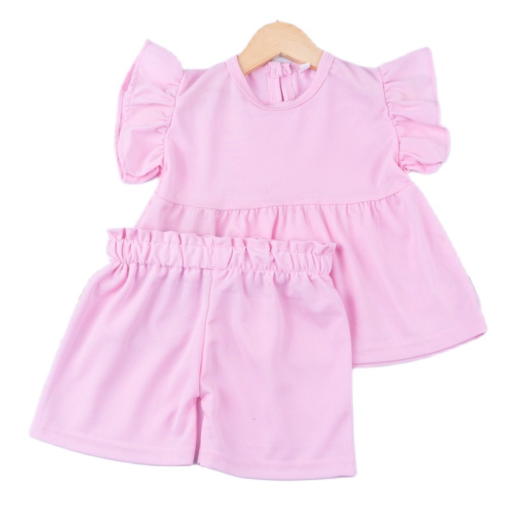 ZASKIYA - Set Bonia Anak Perempuan - Set Baju Anak Perempuan Lucu / Setelan Baju Anak Perempuan Dress Celana Pendek