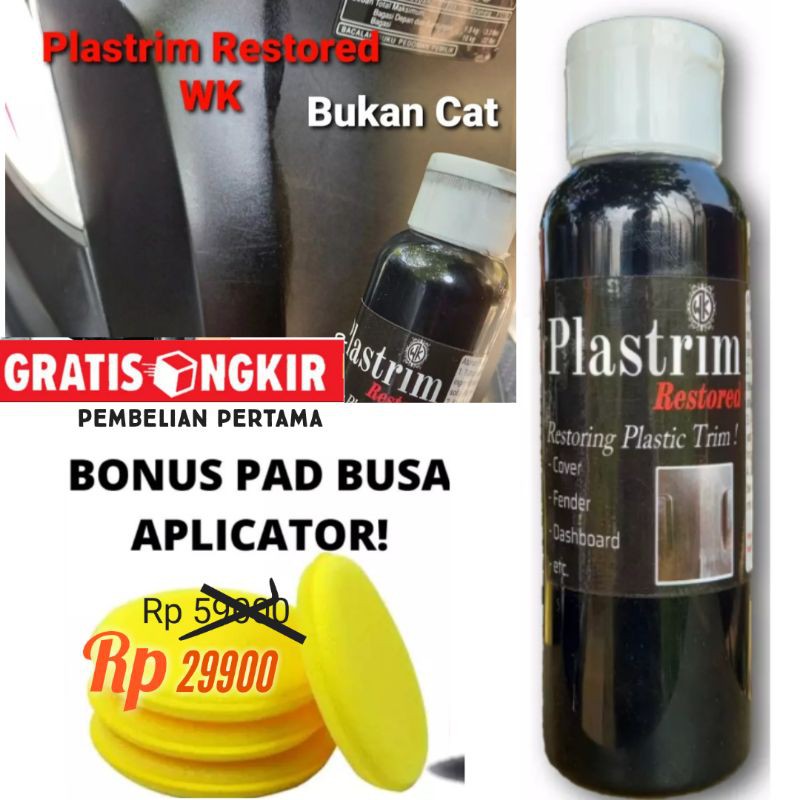 Penghitam Body Motor Kasar Permanen Plastik Trim Dashboard Spakbor Cover Knalpot Dack Motor Matic