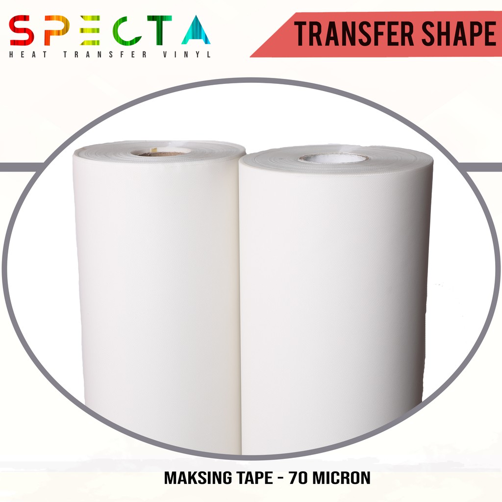 SPECTAFLEX STICKER MASKING TAPE POLYFLEX ( 1 METER ) PRINTABLE /VINYL 70 MICRON