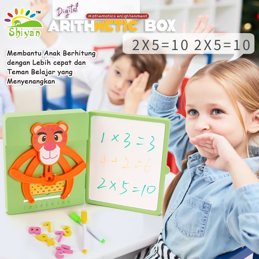 [Shiyan] mainan edukasi matematika dengan box dan papan tulis mini arithmetic box education toys