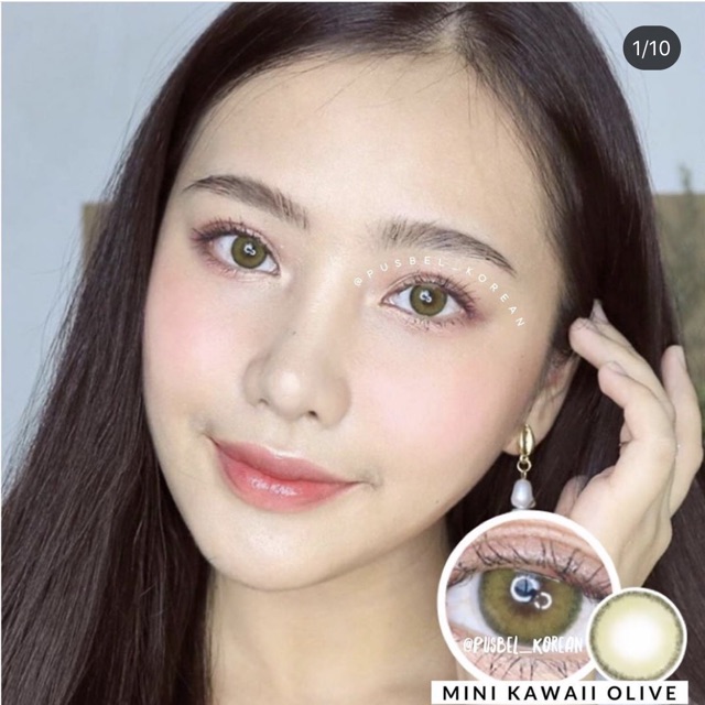 Mini kawaii charcoal nude beige olive softlens idol roze airy