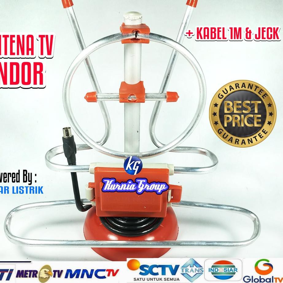 GROSIR  ANTENA TV INDOR KG HD-14 Indoor Antene Dalam Rumah Antino Praktis + Kabel & jek tv Tabung LC