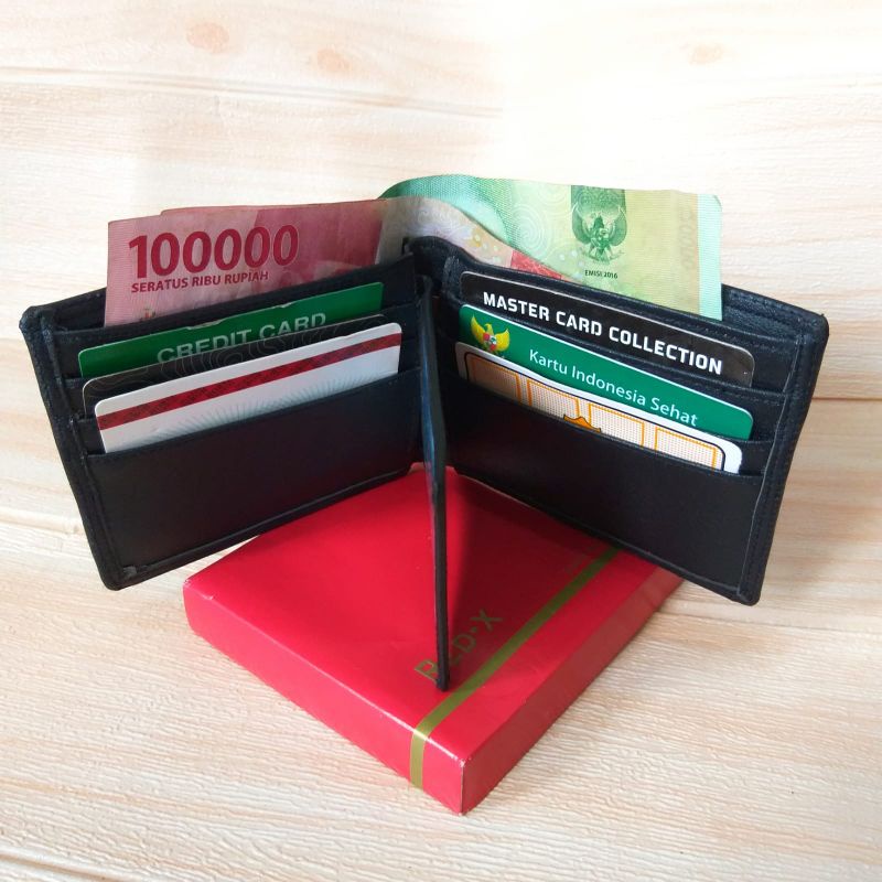 DOMPET LIPAT DUA DOMPET KULIT PU PREMIUM