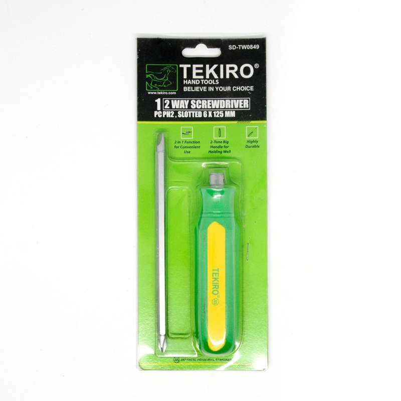 Tekiro OBENG DUA ARAH TEKIRO 2 WAY SCREWDRIVER SD-TW0849 Obeng bolak balik dua arah