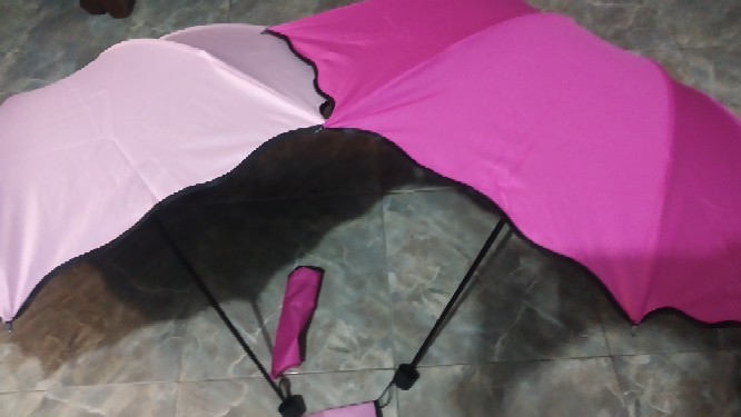 Payung Lipat Magic Motif 3d - Magic Umbrella - Timbul Motif Saat Basah