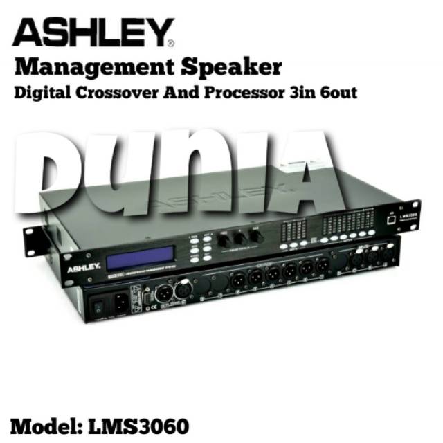 Management Ashley LMS3060 Original Digital Crossover - Processor 3 in 6 out