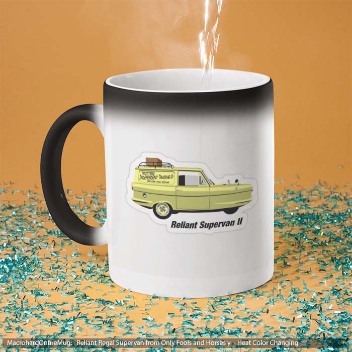 Mug Magic Reliant Regal Supervan from Only Fools and Horses y
