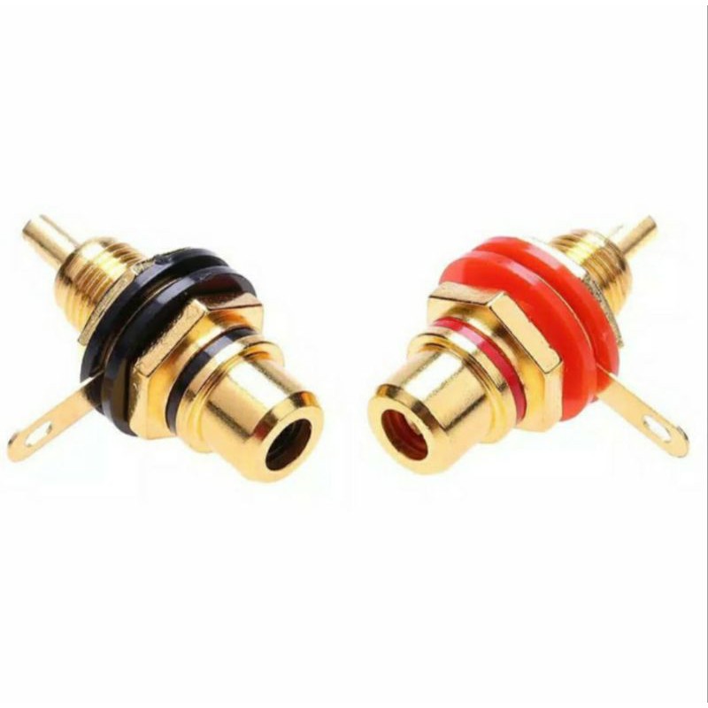 SOKET RCA GOLD / TERMINAL RCA 1 PIN / TEMPAT RCA BERSINGAH