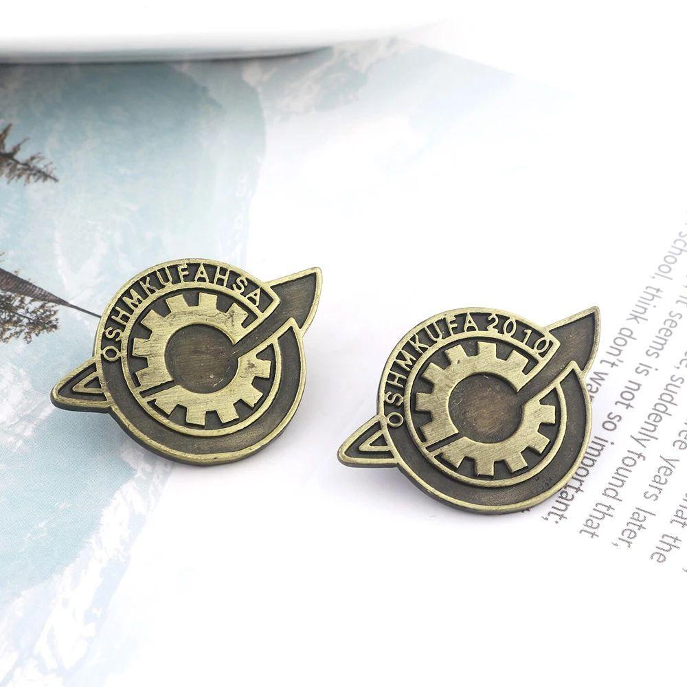 Nickolas1 Game Steins Gate Wanita Pria Cosplay Lencana Perhiasan Hadiah Lapel Pin Labmen Bros Pin