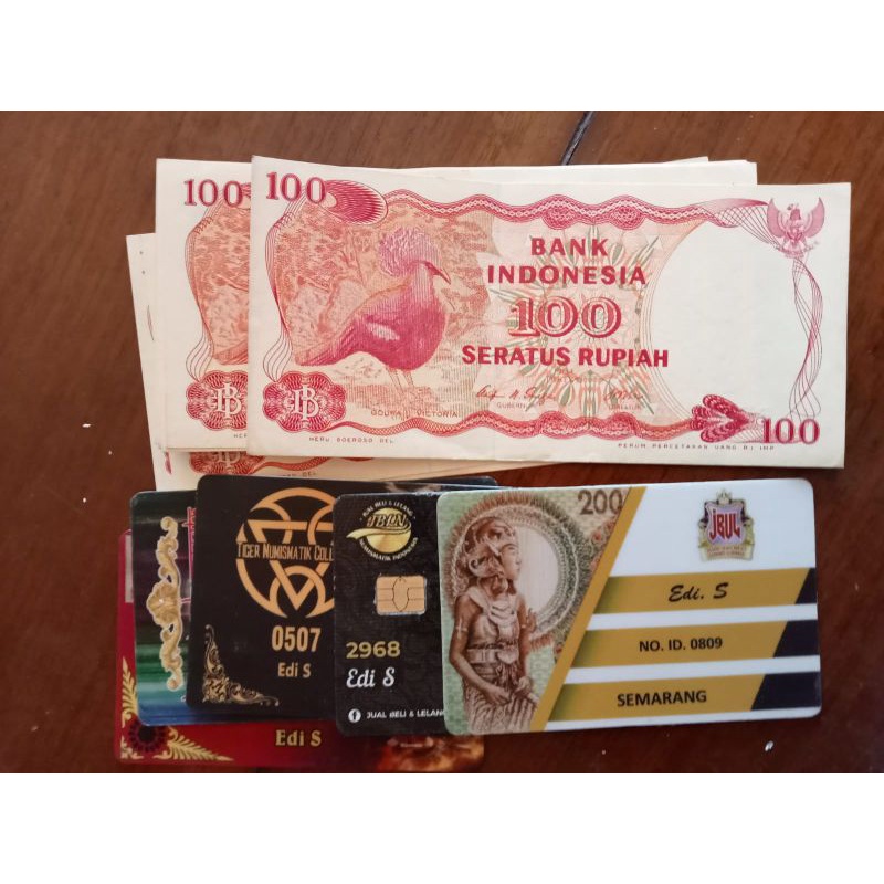 uang lama,100 rupiah tahun 1984