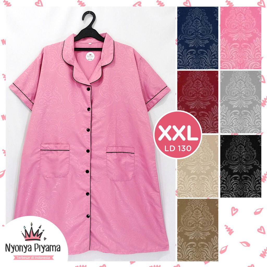 Daster XXL Super Jumbo LD 130 Dewasa Katun - Embos