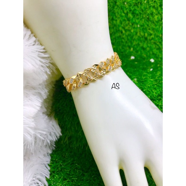 Gelang rantai lapis emas yaxiya / perhiasan 0224