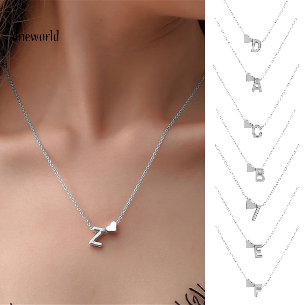 |Onwo Dress Mini Lengan Pendek Untuk Wanita| Kalung Liontin Bentuk Huruf Bahan Alloy Stainless Untuk Unisex