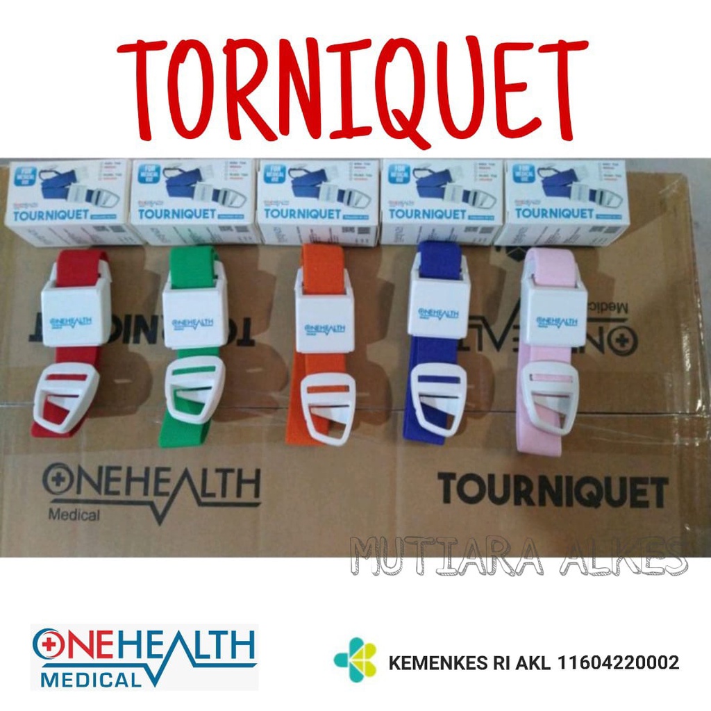 (MUTIARA ALKES) Torniquet - Tourniquet - Torniket - Alat penjepit aliran darah - Bahan PREMIUM 100% original