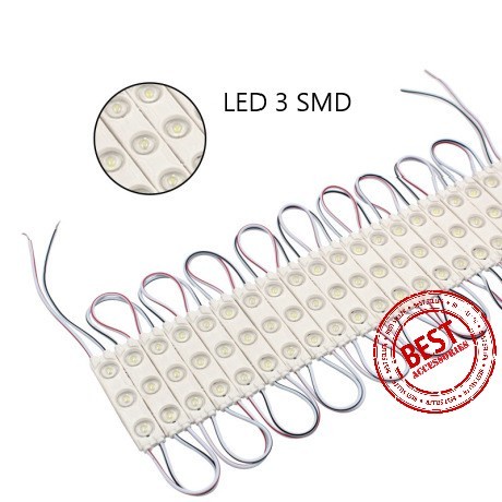 Lampu Modul Strip LED 3 Mata Bulat 1500mW CE RoHS