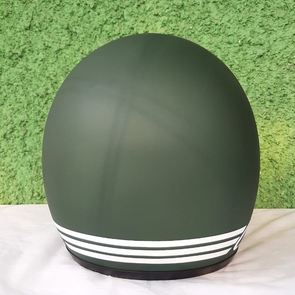 Helm Bogo Classic Helm Retro Wanita Dewasa Warna SNI full leher