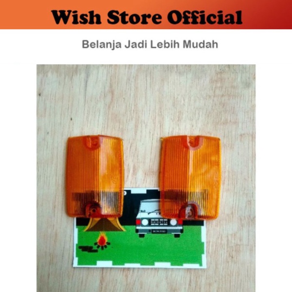 Dijual Mika Kaca Lampu Samping Atas Kecil Sen Sein Reting Hijet 1000 S75 S-75 Diskon