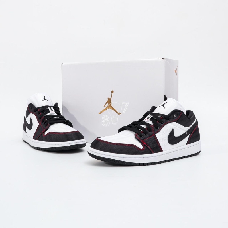 Air Jordan 1 Low White Black Gym Red