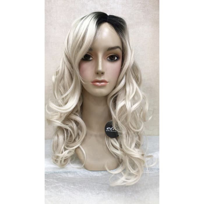 wig wanita fiber FBFS105BO Blonde Ombre