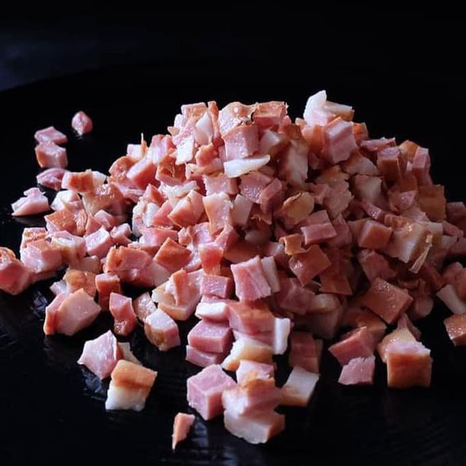 Bestseller Bacon Babi - Bacon Bits 1Kg (Bacon Potongan Kecil) Aroma - Frozen Food