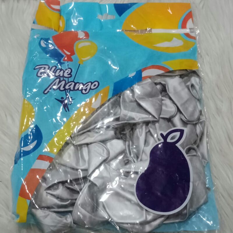 balon latex chrome silver