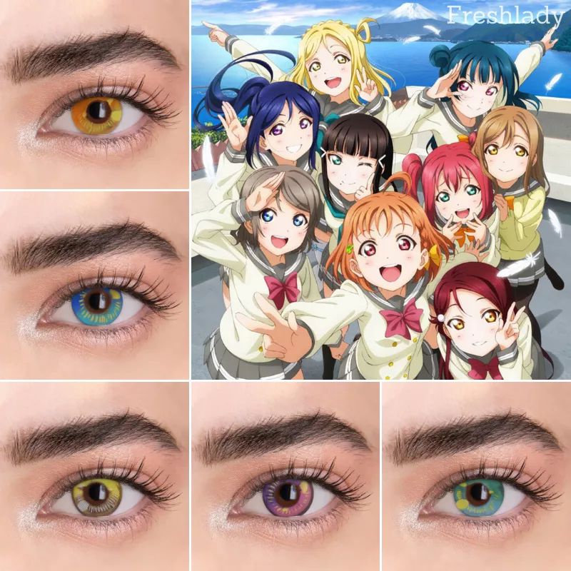 SOFTLENS COSPLAY ANIME SERRIES HALLOWEEN CRAZY LENS IMPORT