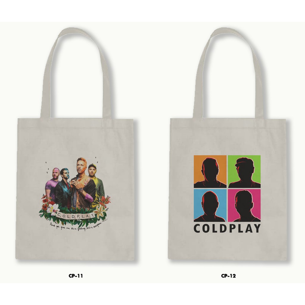 TOTE BAG BLACU - COLDPLAY .01