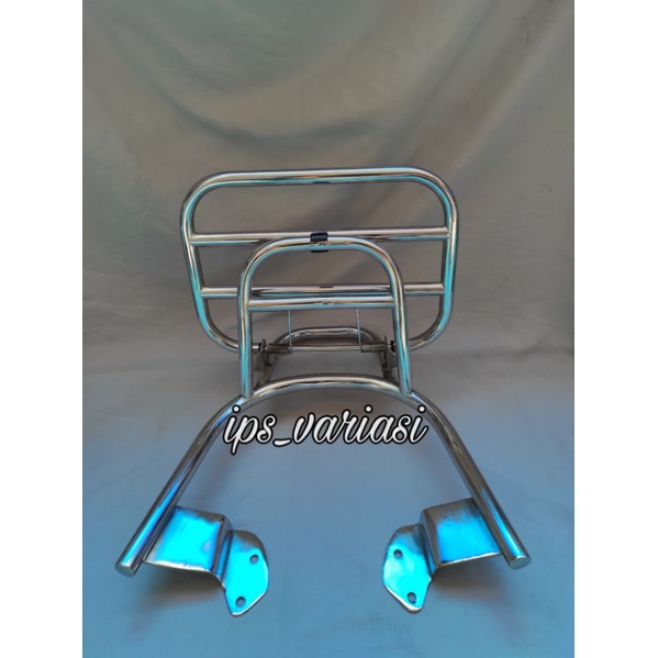 Back rack sandaran fino. Aksesoris motor Yamaha fino