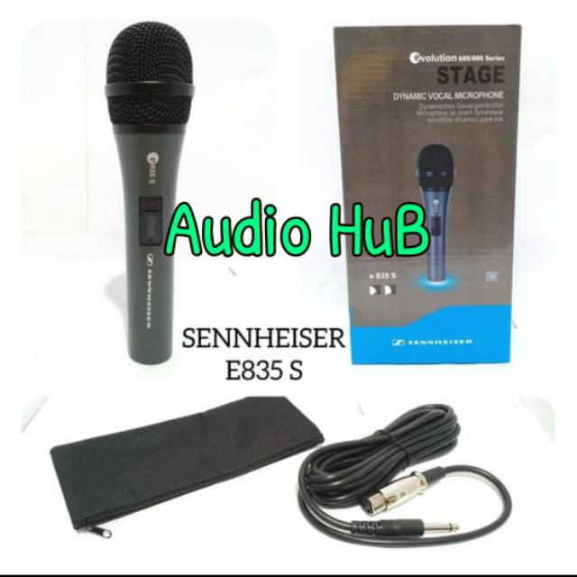 MIC KABEL SENNHEISER E835S ON OFF SWITCH MICROPHONE E 835S E835 S