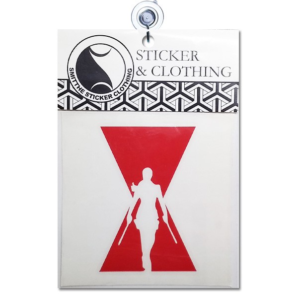 Stiker Black Widow Movie 2020 Silhouette Logo Cutting Sticker untuk aksesoris Mobil Motor