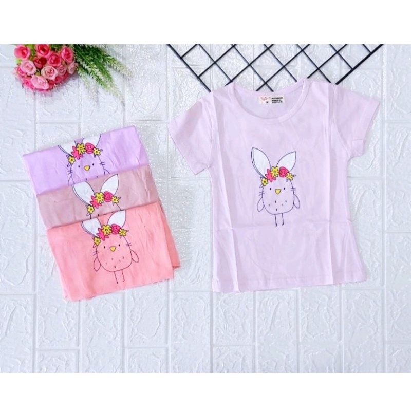 Kaos Anak Perempuan Import/ Atasan Anak Perempuan import/Kaos Anak Bayi/Kaos 100 Import 1-5 Tahun