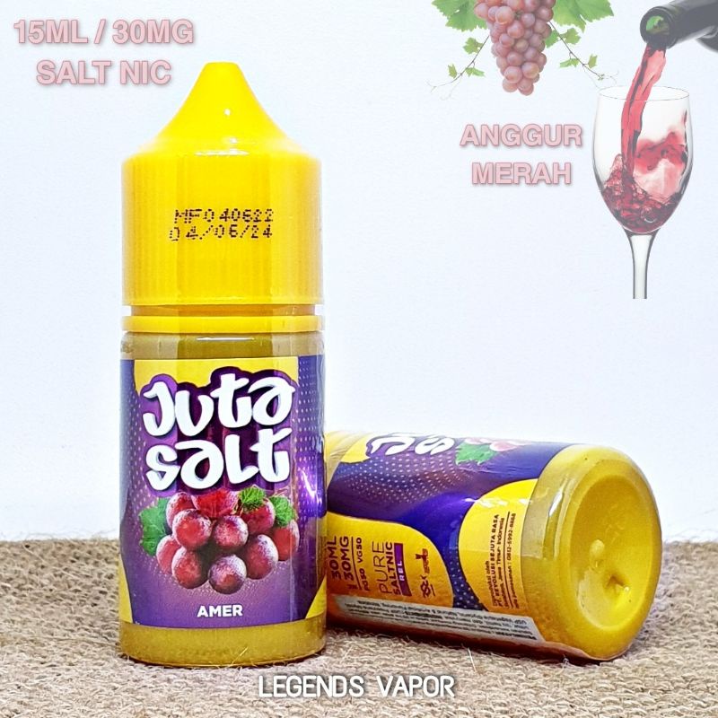 SALT NIC -  LIQUID JUTA AMER 30ML 12MG 30MG AUTHENTIC JUTA JUICE