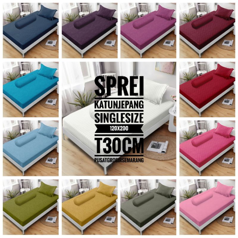 Sprei Katun Jepang VALLERY QUINCY POLOS EMBOSS Single size uk 120 120x200 T30 Tinggi 30 Sprei Polos Katun Jepang King Koil Tencel Sutra Jacquard Emboss Abu2 Coffee Dark Pink Light Purple Golden Lavender Mocca White Salsa Tosca Green Navy Putih