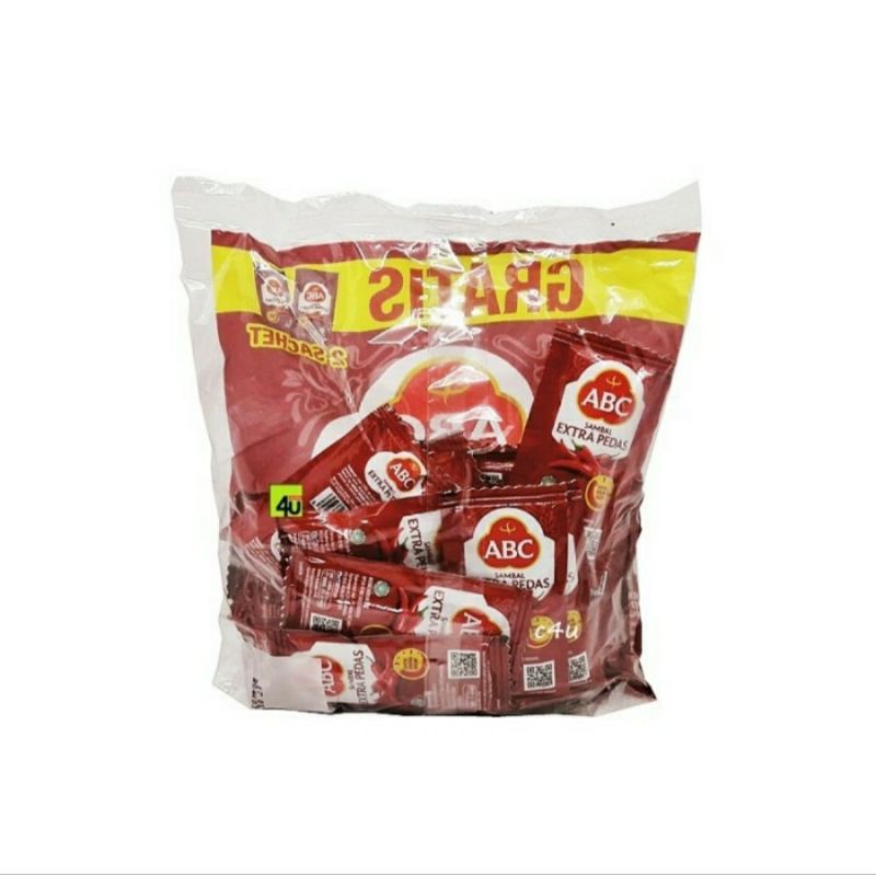 Sambal Abc Extra pedas sachet 8 gr x 22 pcs