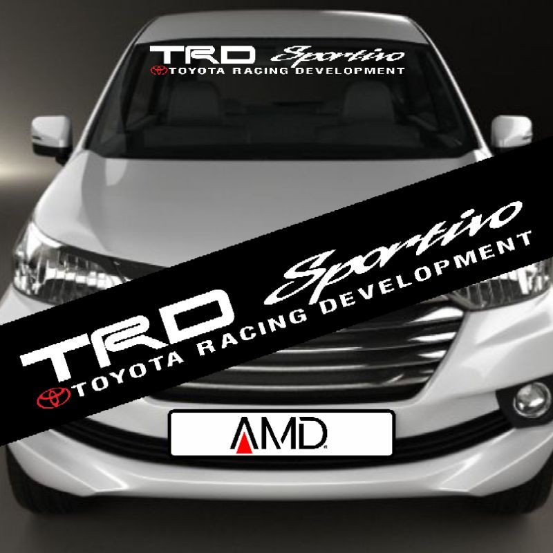 Stiker kaca depan Stiker Sticker Kaca sticker mobil stiker belakang mobil TRD SPORTIVO sportipo