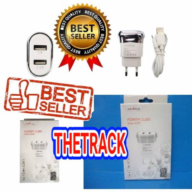TC ADVANCE AC22 2 USB ORIGINAL / CHARGER 2USB SAMSUNG XIAOMI / ST 800 / ST800